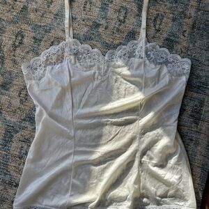 White Lace Spaghetti Strap Camisole